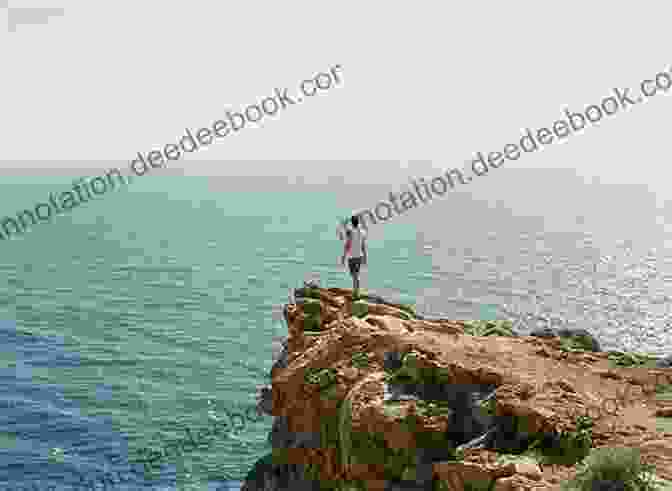 A Person Standing At The Edge Of A Cliff, Looking Out Into The Unknown. Dare To Try