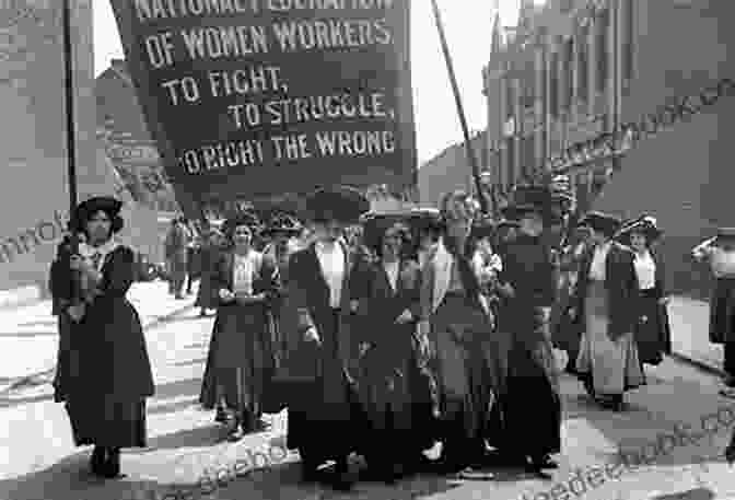 A Suffragette Rally In Poulton Le Fylde, With Women Carrying Banners And Placards Poulton Le Fylde Through Time Christine Storey