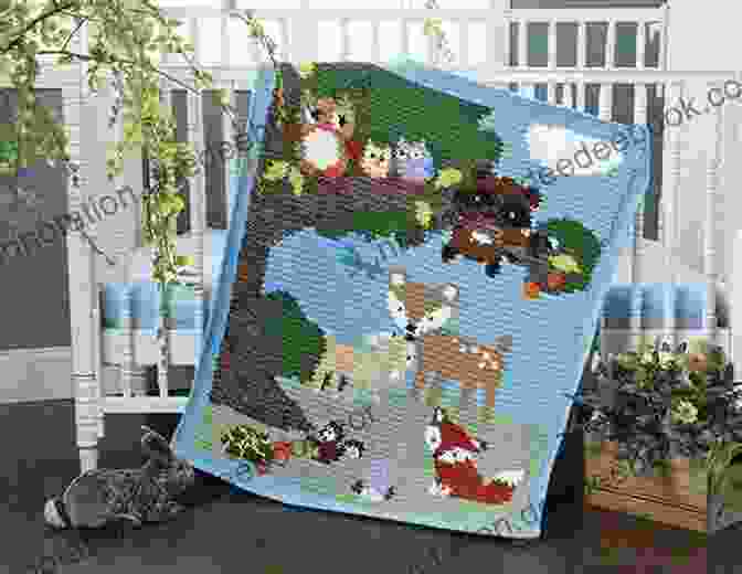 Crochet Blanket With Forest Scene, Animals, And Night Sky Baby Blanket Crochet Tutorial And Instruction: Creative And Stunning Blanket Ideas To Crochet For Children: Baby Blanket Pattern