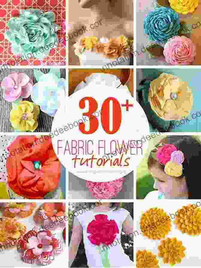 Cutting Fabric For DIY Flowers Crochet Amazing Flower: Make Lovely Flowers Step By Step