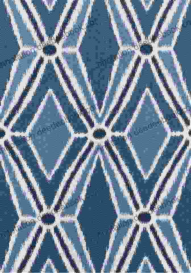 Ikat Fabric With A Blue And White Ikat Pattern County Seat Quilts: 12 Classic Patterns With Looks That Last